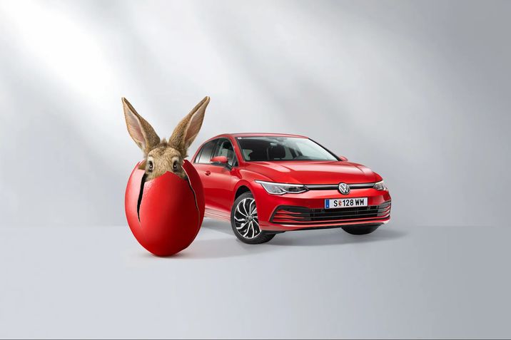 Der Golf Rabbit - Ei want you! Sichern Sie sich schnell einen prompt verfügbaren Golf Rabbit ab € 150,-  onatlich im Jubiläumsleasing.